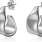 SHERLOVE Trendy Gold Plated Knot Earrings for Women Chunky Statement Drop Dangle Earrings Lightweight Hypoallergenic Fashion Accessories Gold Jewelry Gifts for Womens