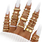 iF YOU 25 Pcs Gold Stackable Ring Set for Women, Chunky Knuckle Finger Midi Rings, Silver Simple Stacking Cute Rings Pack Trendy Stuff Jewelry Gift
