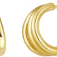 SHERLOVE Trendy Gold Plated Knot Earrings for Women Chunky Statement Drop Dangle Earrings Lightweight Hypoallergenic Fashion Accessories Gold Jewelry Gifts for Womens