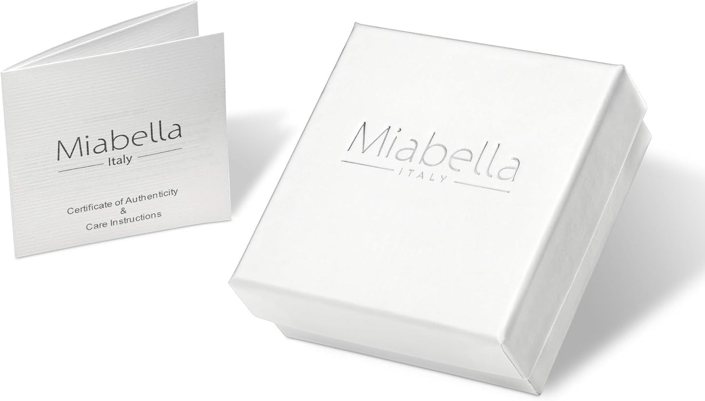 Miabella Italian 925 Sterling Silver Byzantine Bracelet for Women, Handmade in Italy