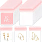 HOMEHIVE Acrylic Jewelry Box Organizer, Clear Jewelry Organizer and Storage with 20 Portable Anti Tarnish Jewelry bags, Travel Jewelry Case for Earrings/Rings/Necklaces Gifts for Women Girls, Clear