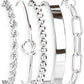 Gokeey Gold Bracelets Set for Women Non Tarnish, Waterproof 14K Gold Plated Sterling Silver Chunky Cuff Bracelet Stackable Gold Bangles Bracelet for Women Trendy Fashion Accessories Tie Knot Cuban Rope Paperclip Beaded Bracelet Stack Jewelry Mothers Day G