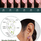 6 Pairs Stud Earrings Set, Hypoallergenic Cubic Zirconia 316L Earrings Stainless Steel CZ Earrings 3-8mm (Steel color)