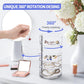 LETURE 5-Layers Rotatable Jewelry Storage Organizer Box for Earrings Hair Accessories & Beauty Supplies Earrings Necklaces Bracelets (5-Layers)