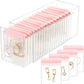 HOMEHIVE Acrylic Jewelry Box Organizer, Clear Jewelry Organizer and Storage with 20 Portable Anti Tarnish Jewelry bags, Travel Jewelry Case for Earrings/Rings/Necklaces Gifts for Women Girls, Clear