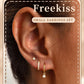 Freekiss 3 Pairs Gold Hoop Earrings Set: Dainty Stud Earrings Trendy Small 14K Gold Plated Hypoallergenic Dangle Cartilage Huggie Hoop Earrings for Women Gold Jewelry for Women Gifts