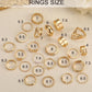 iF YOU 25 Pcs Gold Stackable Ring Set for Women, Chunky Knuckle Finger Midi Rings, Silver Simple Stacking Cute Rings Pack Trendy Stuff Jewelry Gift