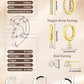 Freekiss 3 Pairs Gold Hoop Earrings Set: Dainty Stud Earrings Trendy Small 14K Gold Plated Hypoallergenic Dangle Cartilage Huggie Hoop Earrings for Women Gold Jewelry for Women Gifts