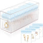 HOMEHIVE Acrylic Jewelry Box Organizer, Clear Jewelry Organizer and Storage with 20 Portable Anti Tarnish Jewelry bags, Travel Jewelry Case for Earrings/Rings/Necklaces Gifts for Women Girls, Clear