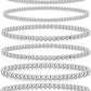 adoyi Gold Bracelets for Women Waterproof, 14K Gold Plated Beaded Strand Bead Ball Bracelets stack Adjustable Jewelry Set for Gifts