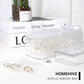HOMEHIVE Acrylic Jewelry Box Organizer, Clear Jewelry Organizer and Storage with 20 Portable Anti Tarnish Jewelry bags, Travel Jewelry Case for Earrings/Rings/Necklaces Gifts for Women Girls, Clear
