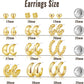 12 Pairs Chunky Gold Hoop Earrings for Women Trendy, Gold Plated Lightweight Hypoallergenic Stack, Thick Open Twisted Huggie Hoops Earring Set