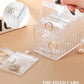 HOMEHIVE Acrylic Jewelry Box Organizer, Clear Jewelry Organizer and Storage with 20 Portable Anti Tarnish Jewelry bags, Travel Jewelry Case for Earrings/Rings/Necklaces Gifts for Women Girls, Clear