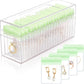 HOMEHIVE Acrylic Jewelry Box Organizer, Clear Jewelry Organizer and Storage with 20 Portable Anti Tarnish Jewelry bags, Travel Jewelry Case for Earrings/Rings/Necklaces Gifts for Women Girls, Clear