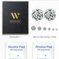 6 Pairs Stud Earrings Set, Hypoallergenic Cubic Zirconia 316L Earrings Stainless Steel CZ Earrings 3-8mm (Steel color)