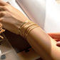 DEARMAY Gold Bracelets for Women Waterproof, 14K Gold Plated Stackable Jewelry Sets Non Tarnish Trendy Thin Dainty Cuban Link Paperclip Chain Bracelet Stack Fashion Accessories Gifts for Womens