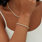 PAVOI 14K Gold Plated 3mm Cubic Zirconia Classic Tennis Bracelet | Gold Bracelets for Women