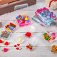 24 Packs Small Clear Plastic Beads Storage Containers Box with Hinged Lid for Storage of Small Items, Crafts, Jewelry, Hardware(1.37 x 1.37 x 0.7 Inches)