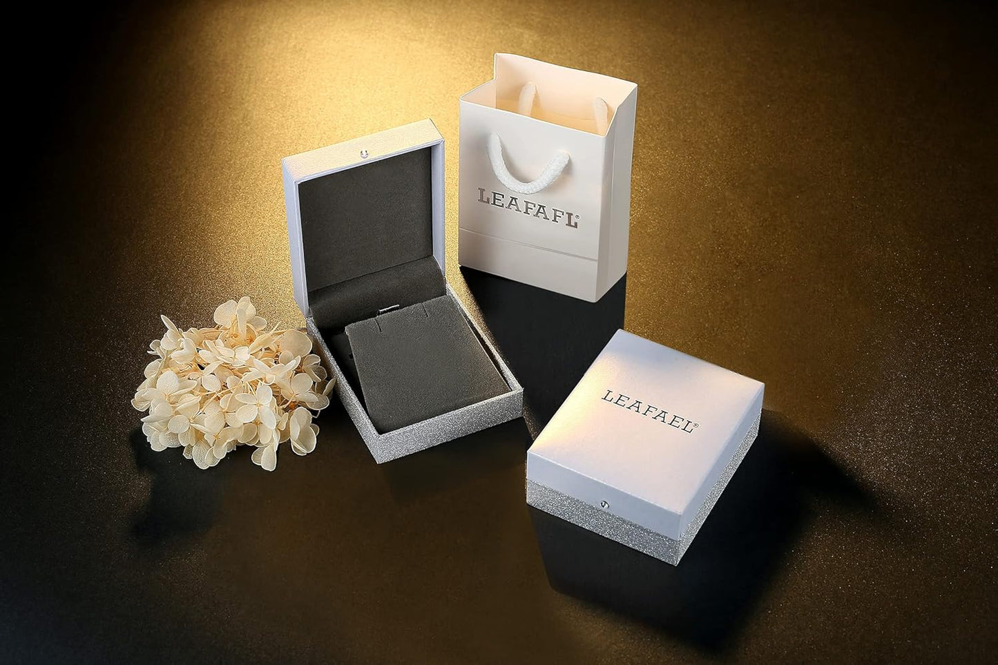 Leafael Ocean Bubble Women's Crystal Jewelry Set Costume Fashion Pendant Necklace Earring, Silver Tone or 18K Rose Gold Plated, 18" + 2", Birthday Gifts for Women