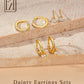 Freekiss 3 Pairs Gold Hoop Earrings Set: Dainty Stud Earrings Trendy Small 14K Gold Plated Hypoallergenic Dangle Cartilage Huggie Hoop Earrings for Women Gold Jewelry for Women Gifts