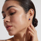 6 Pairs Stud Earrings Set, Hypoallergenic Cubic Zirconia 316L Earrings Stainless Steel CZ Earrings 3-8mm (Steel color)