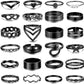 iF YOU 25 Pcs Gold Stackable Ring Set for Women, Chunky Knuckle Finger Midi Rings, Silver Simple Stacking Cute Rings Pack Trendy Stuff Jewelry Gift